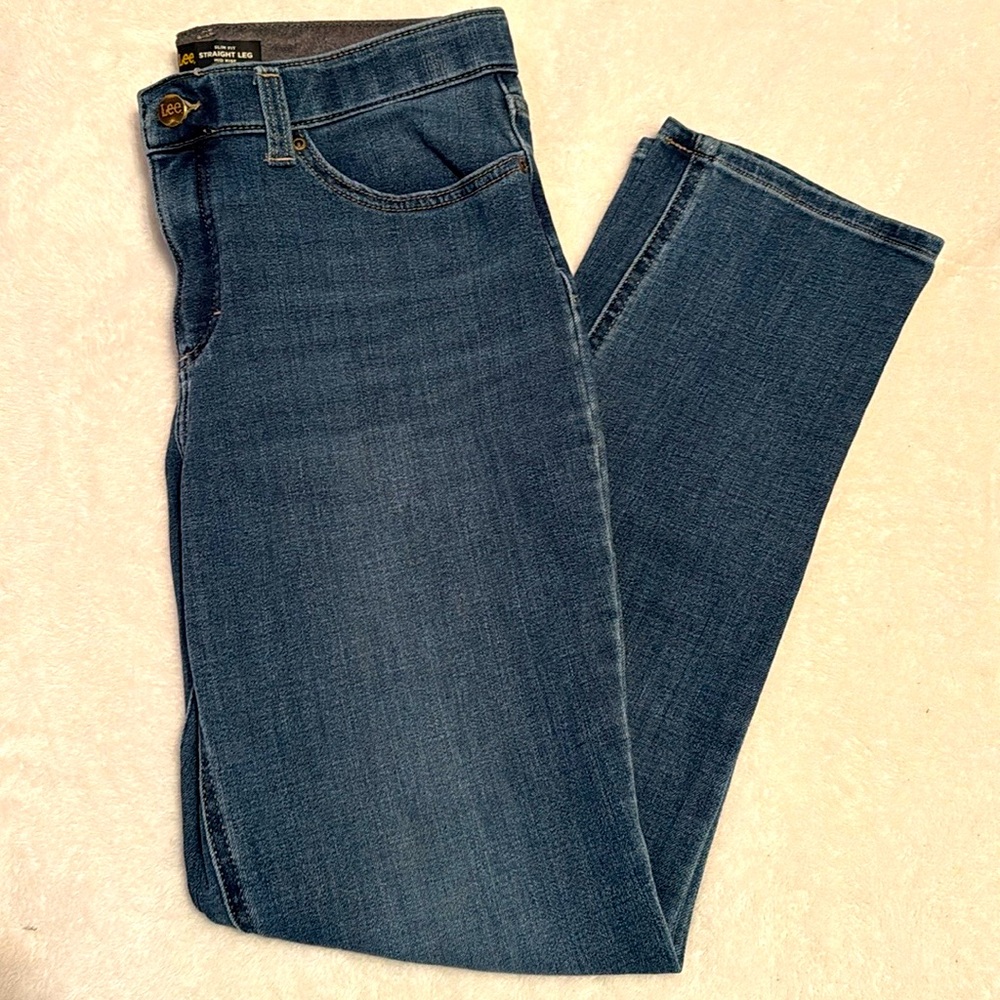Lee Women Straight Leg Jeans - Dark Blue Wash
